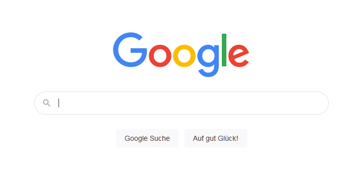 Screenshot der Google Suche
