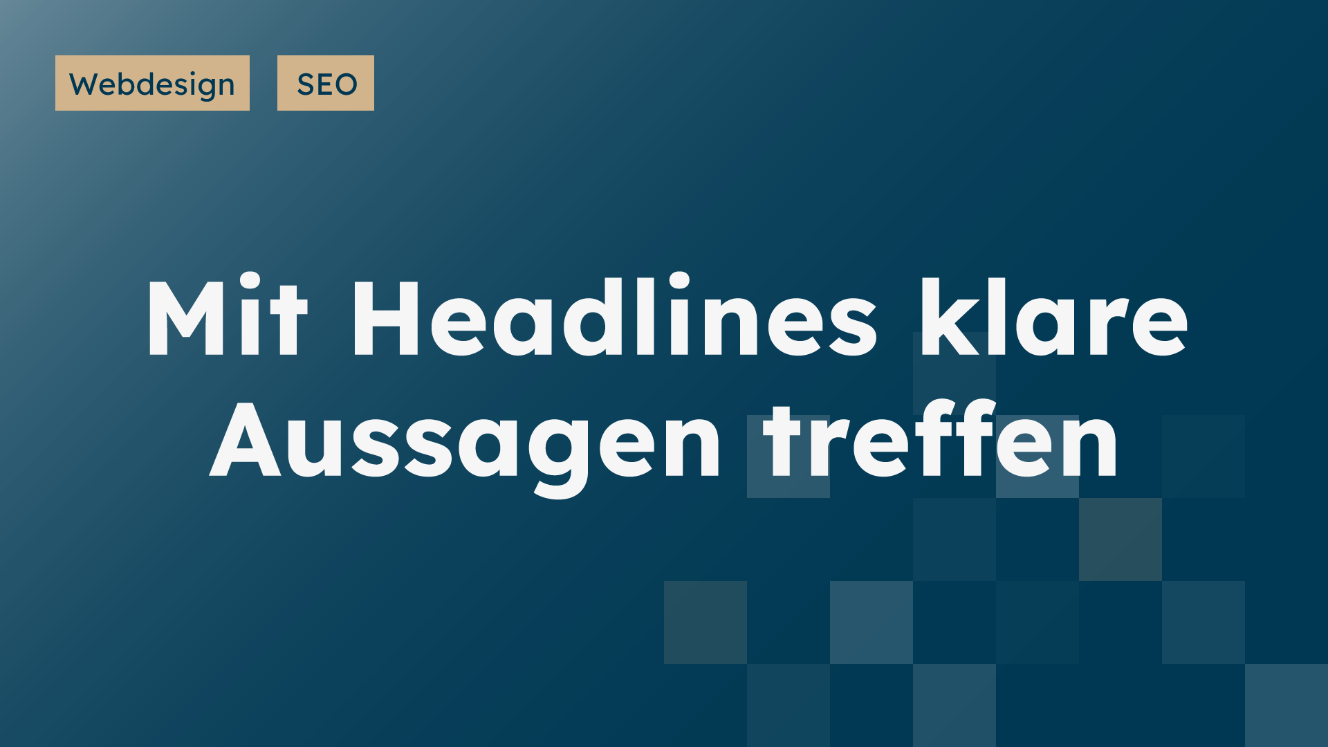 Überschfiten müssen Aussagen treffen und Botschaften senden