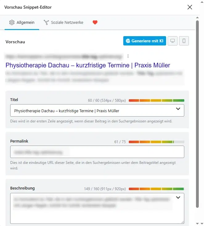 Title-Tag optimieren - Vorschau in SEO-Plugin RankMath nutzen