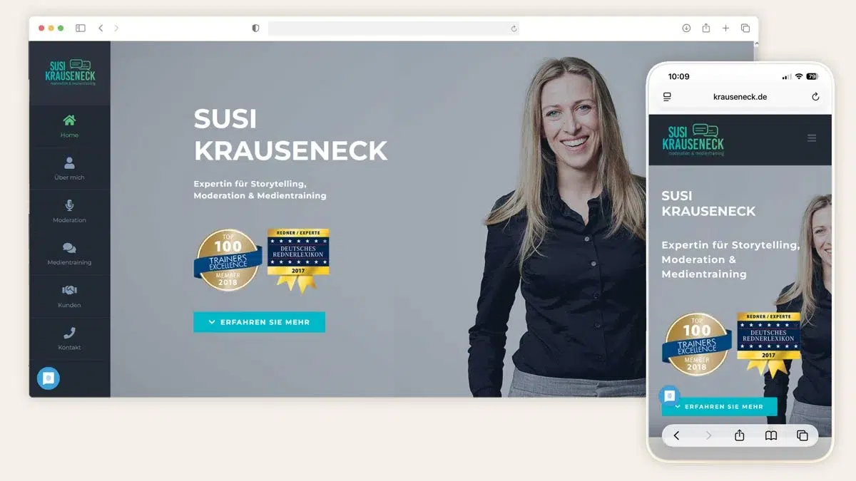 Onepager für Moderatorin & Trainerin Susi Krauseneck Onepager für Moderatorin & Trainerin Susi Krauseneck